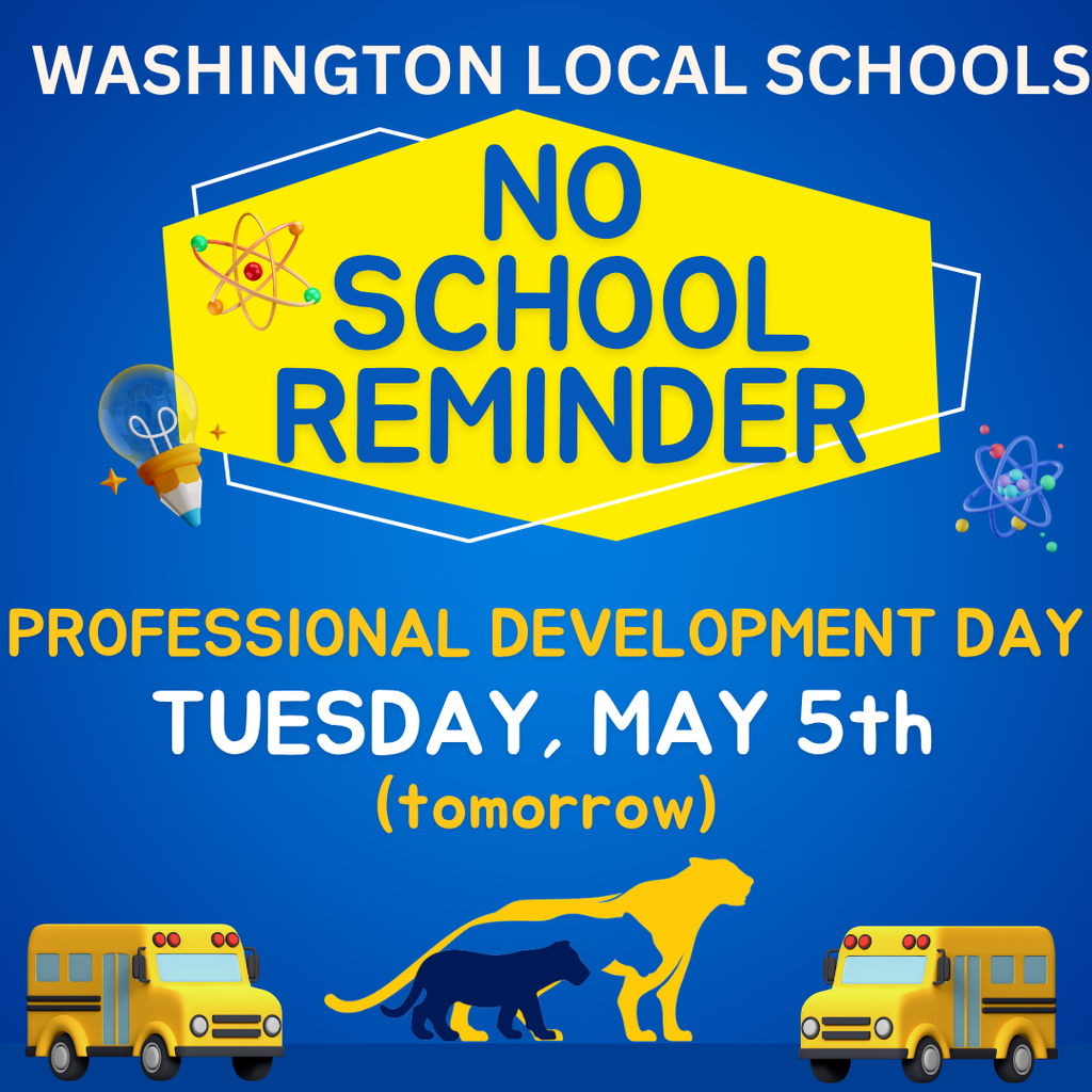 NO SCHOOL TUESDAY MAY 5