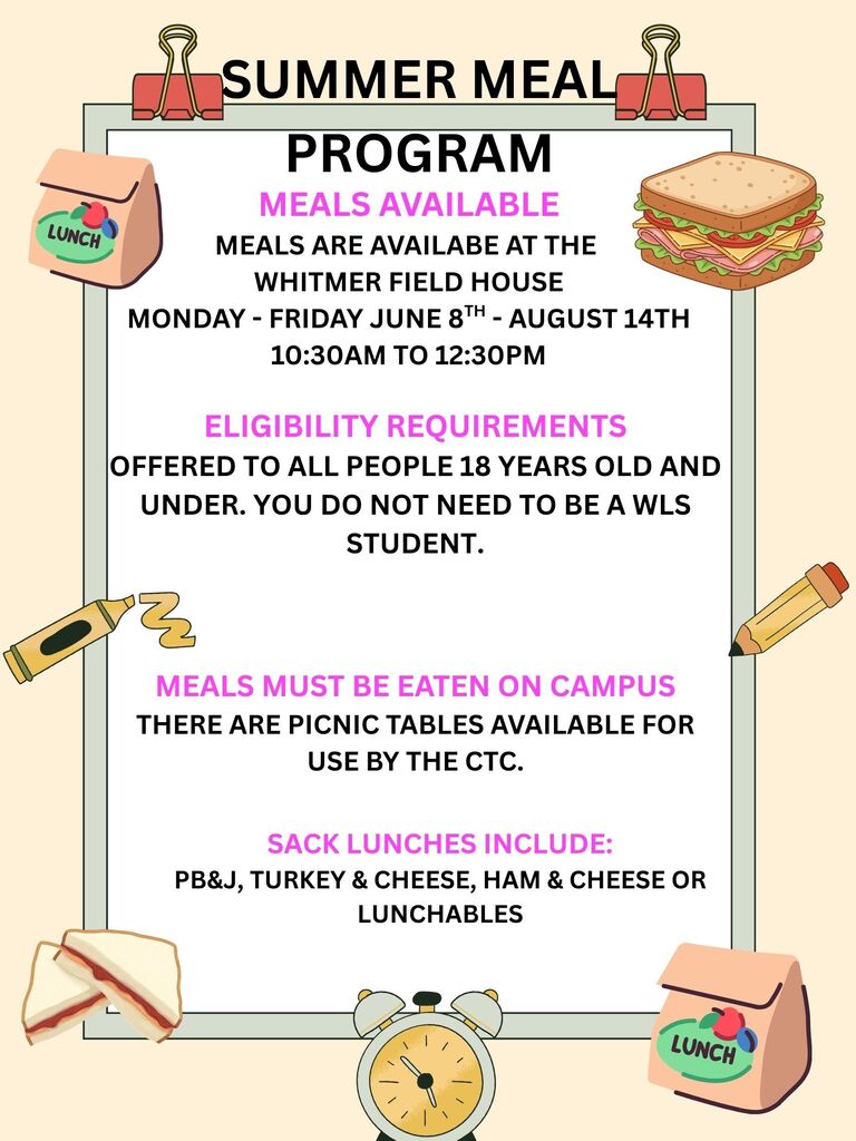 *INFO ABOUT SUMMER LUNCHES!