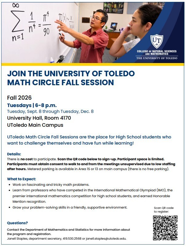 math flyer UToledo