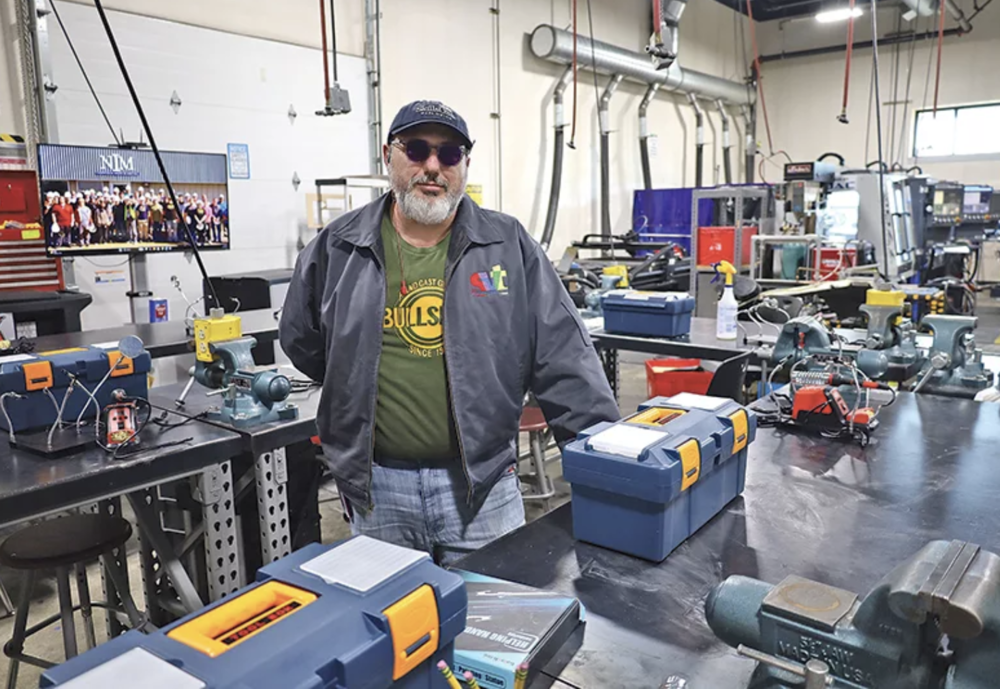 Salvatore Lorenzen, an electronics and advanced manufacturing instructor, has been teaching at Spokane Valley Tech since the school's launch in 2013.