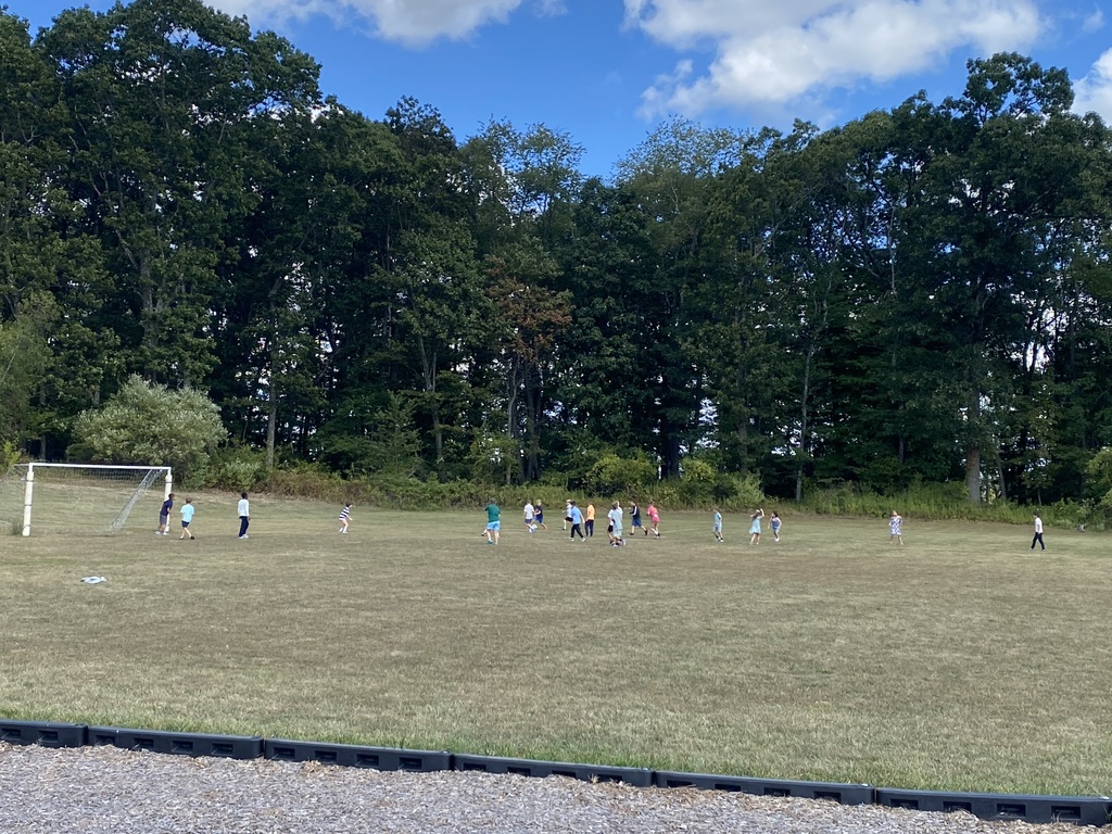 Soccer with friends on Day 1!  