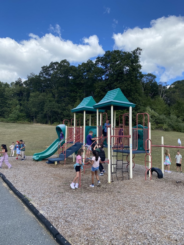 Recess was a great time to reconnect with friends.  