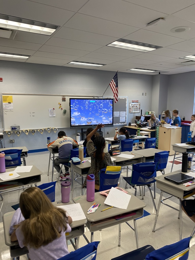 Students working in Mrs. Chaparro's class. 