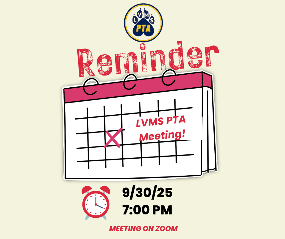 PTA Reminder 9/25