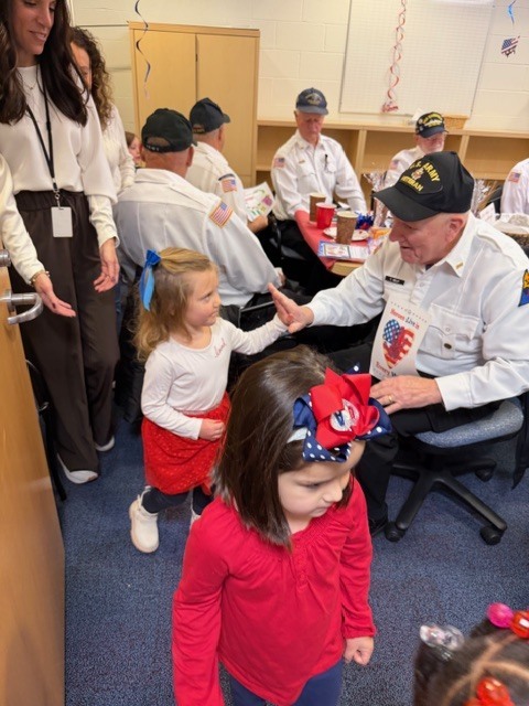 High fives with the veterans.