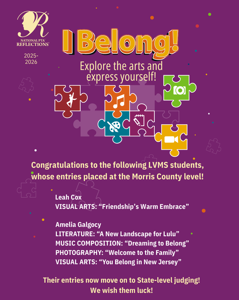 LVMS Reflections Morris County winners