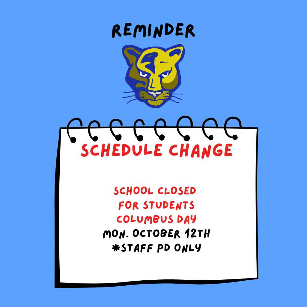 Schedule Change 10/12