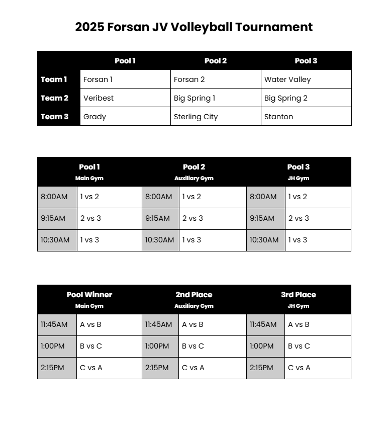 schedule