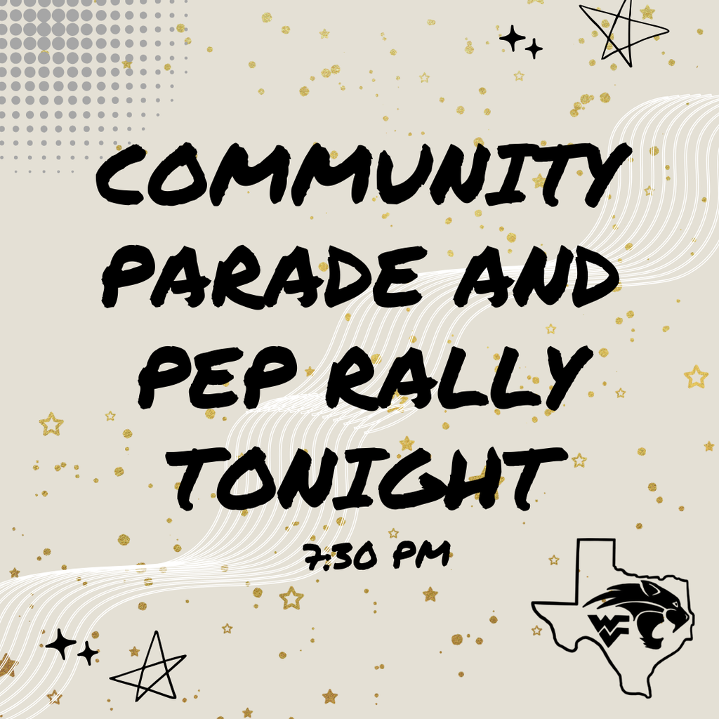 pep rally and parade info