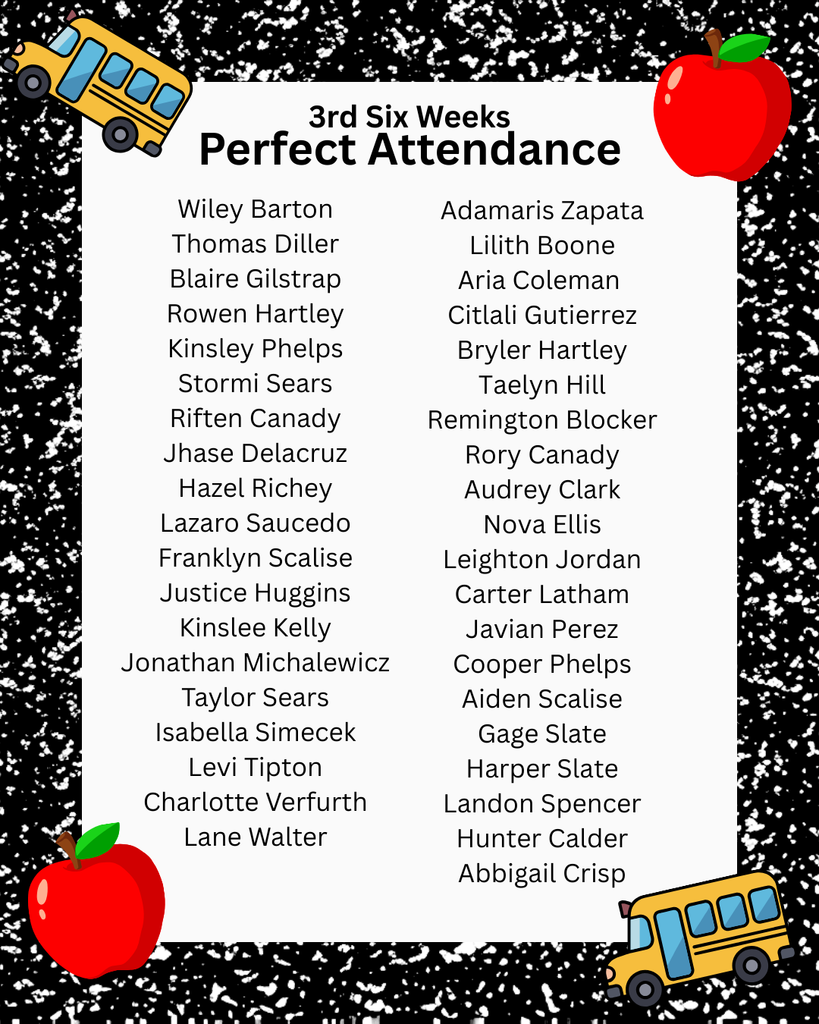 perfect attendance