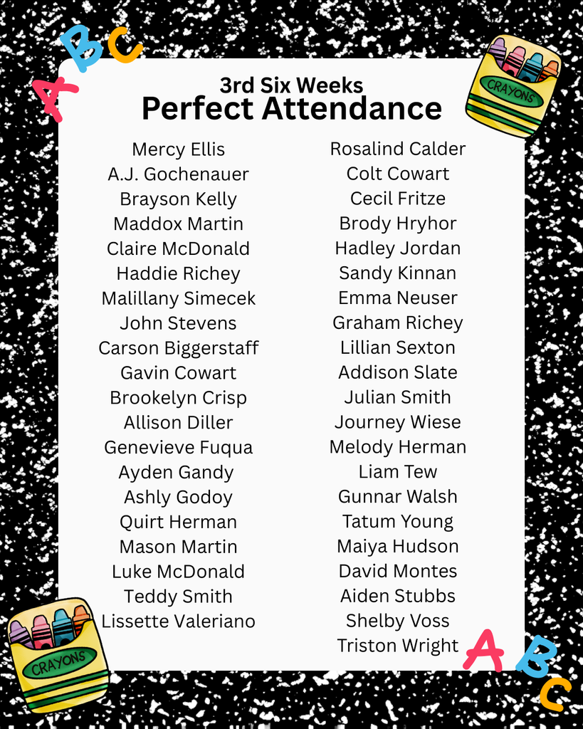 perfect attendance