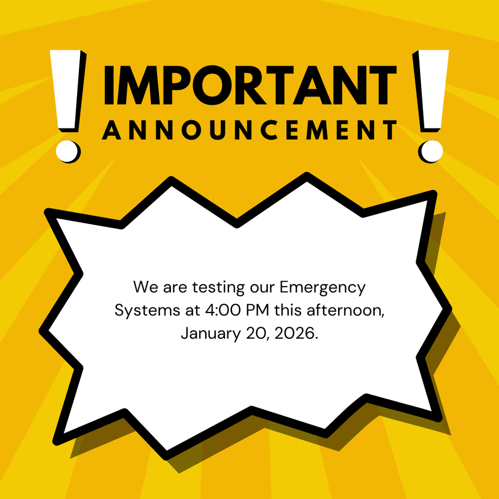 emergency system test @ 4PM (1.20.2026)