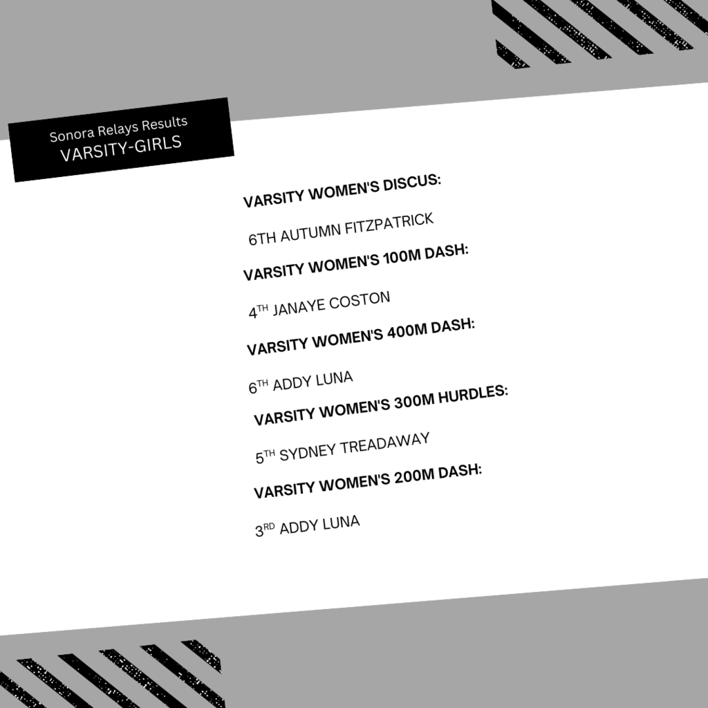 sonora relay girls