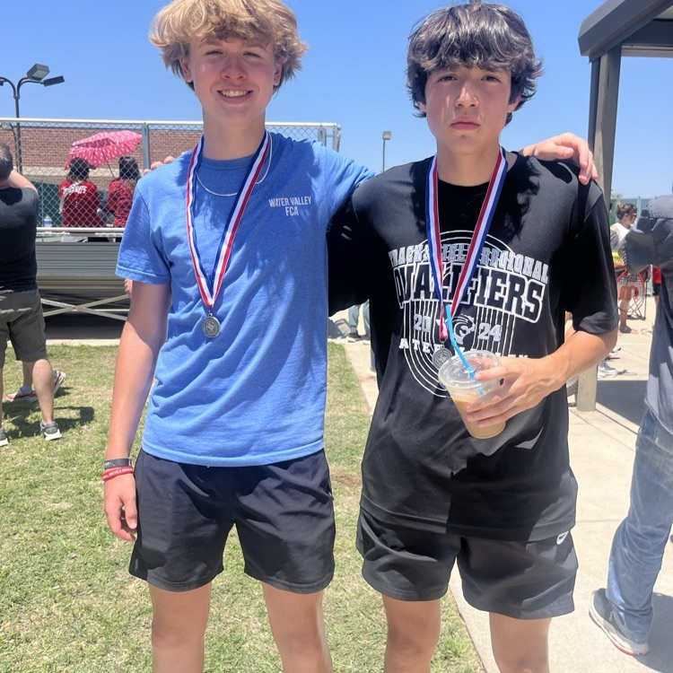 Hayes/Jefete 8th grade doubles Runner Up 