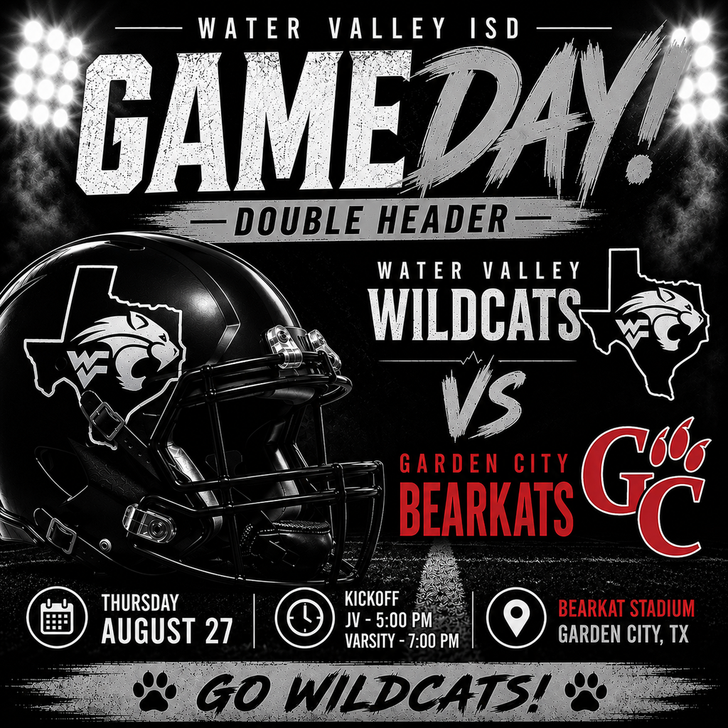 Gameday double header. Thursday August 27 in Garden City. JV- 5:00 Varsity 7:00
