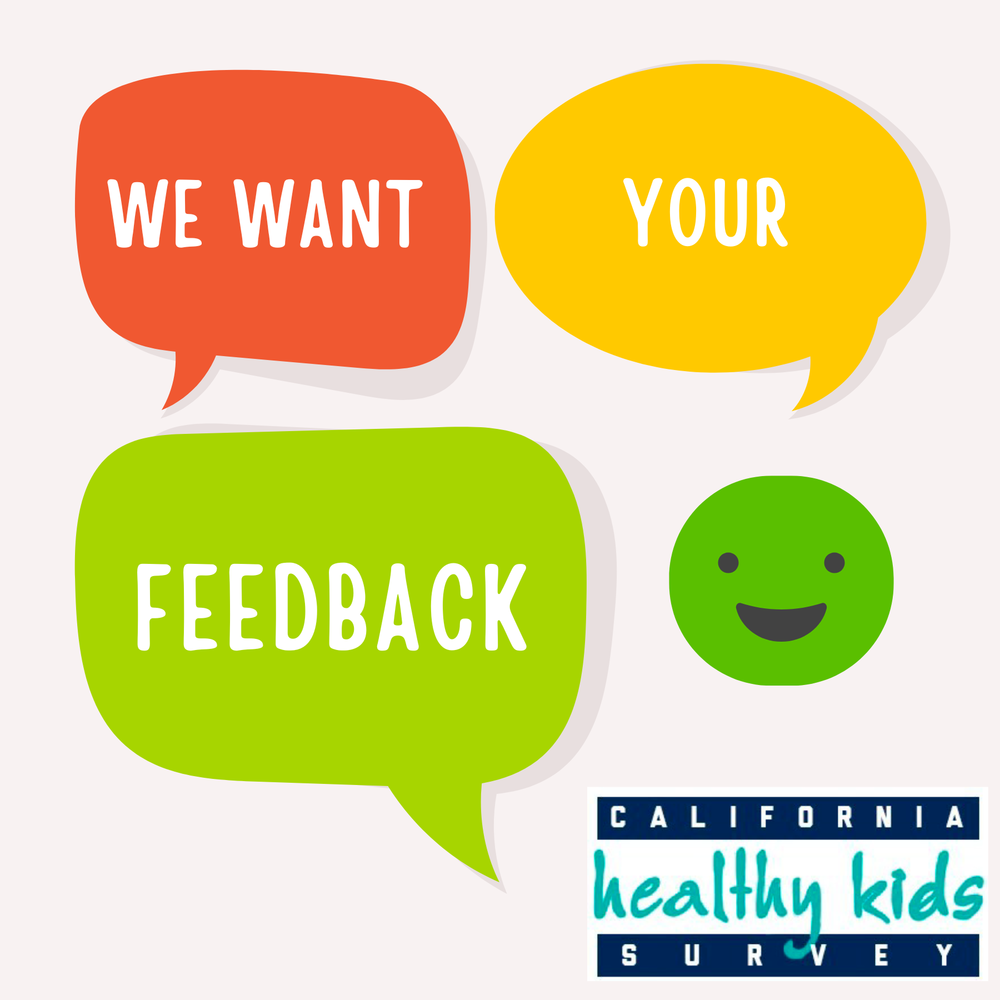 we want your feedback