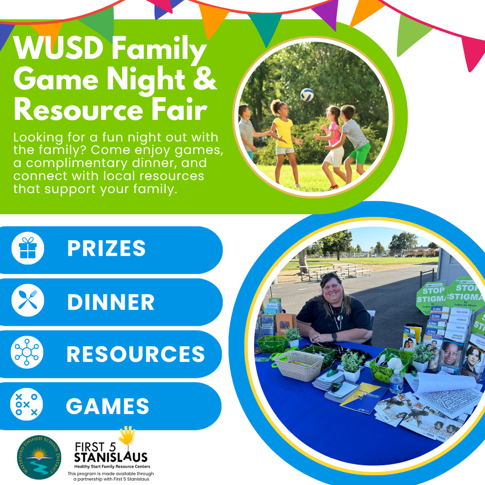 family game night and resource fair on May 11