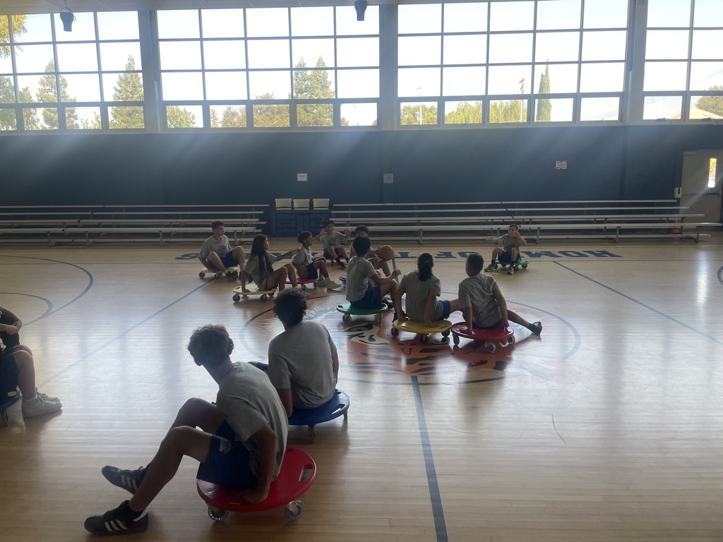 Modified Basketball on scooters in Movement 