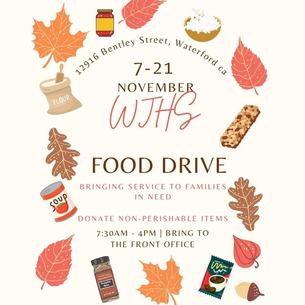 Food drive donations