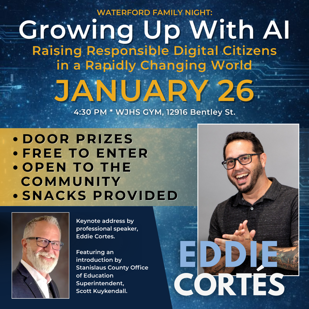 growing up with AI upcoming parent night on January 26