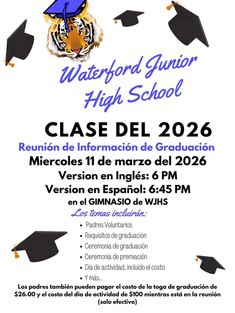 Graduation Info Meeting 3/11/26 @ 6:45