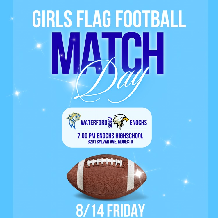 girls flag football game this Friday, August 14 at Enochs high school.