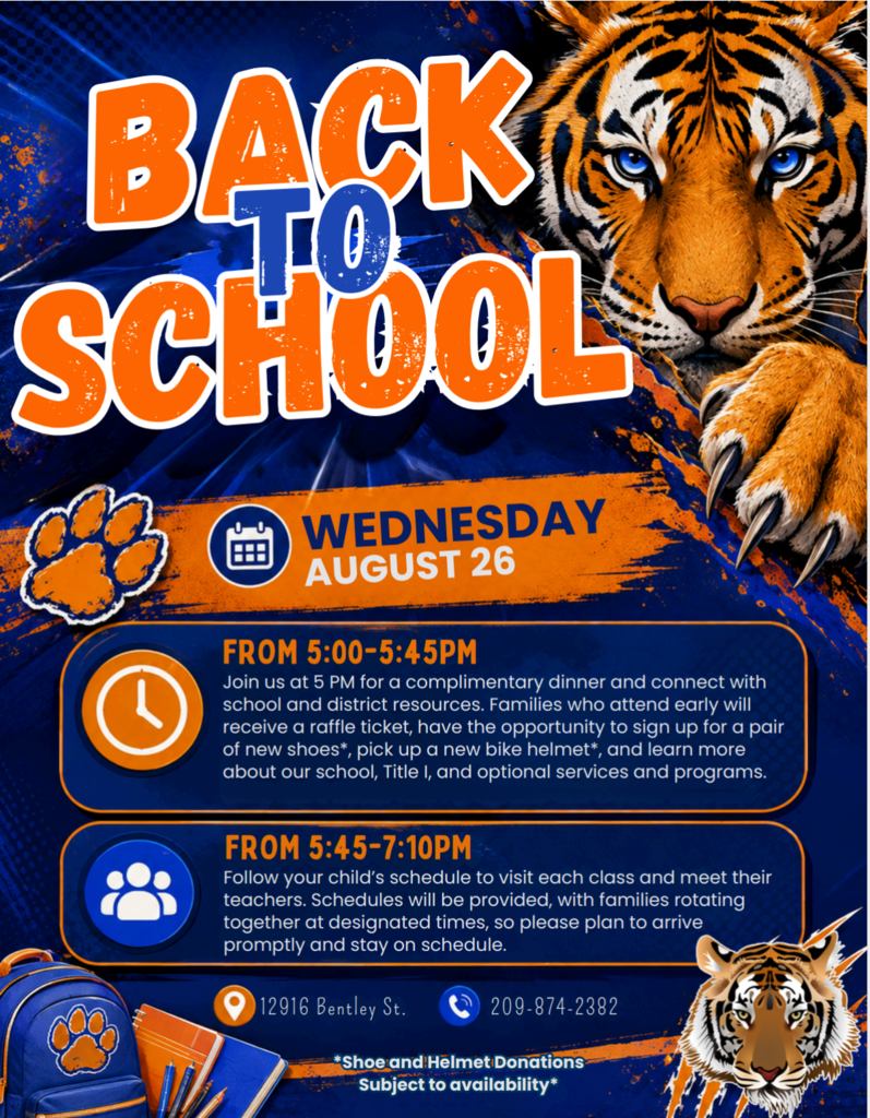 Waterford junior high school's Back to School Night will be Wednesday, August 26th. 5:00PM - 5:45PM will be a complimentary dinner, connect with school/district resources, raffle available, service and program info. 5:45pm - 7:10PM follow your child's schedule to visit each class and meet their teachers. Schedules will be provided to families.