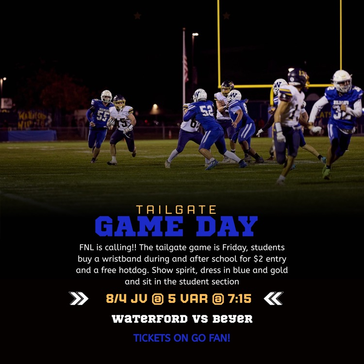 Tailgate game friday