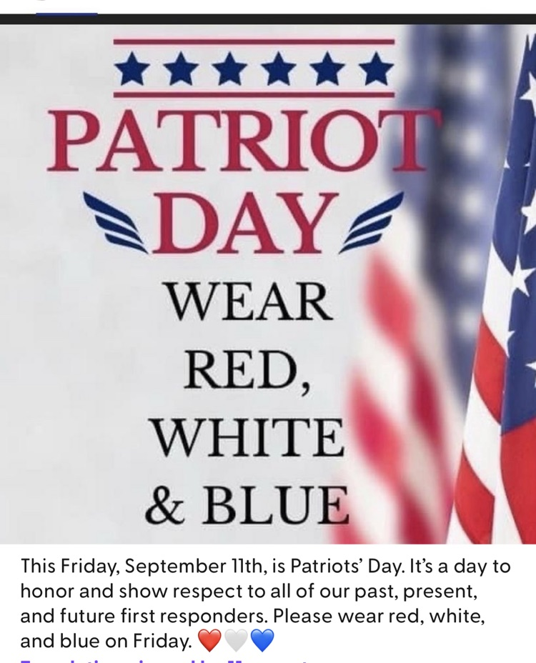 Wear red, white, and blue this Friday for Patriots’ Day  
