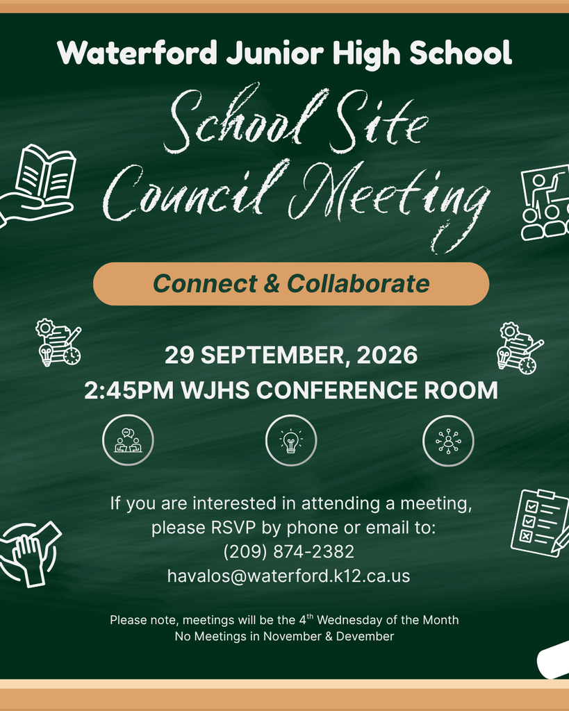 Join us for our first school site council meeting on 9/29