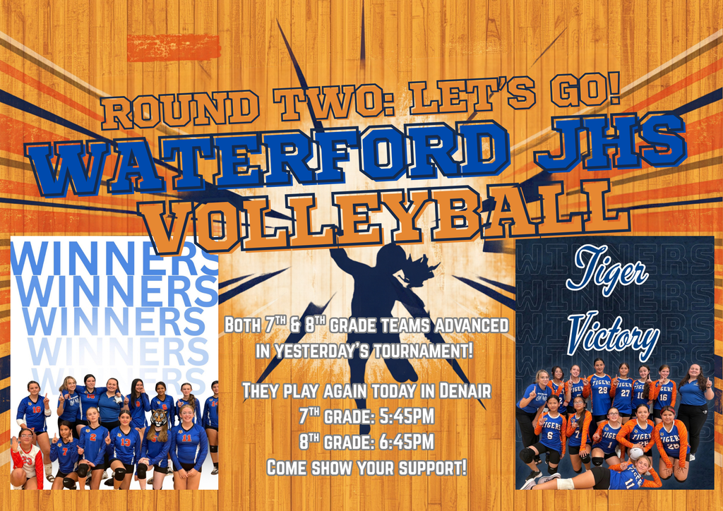 WJHS Volleyball tournament, round 2! Starting at 5:45PM in Denair