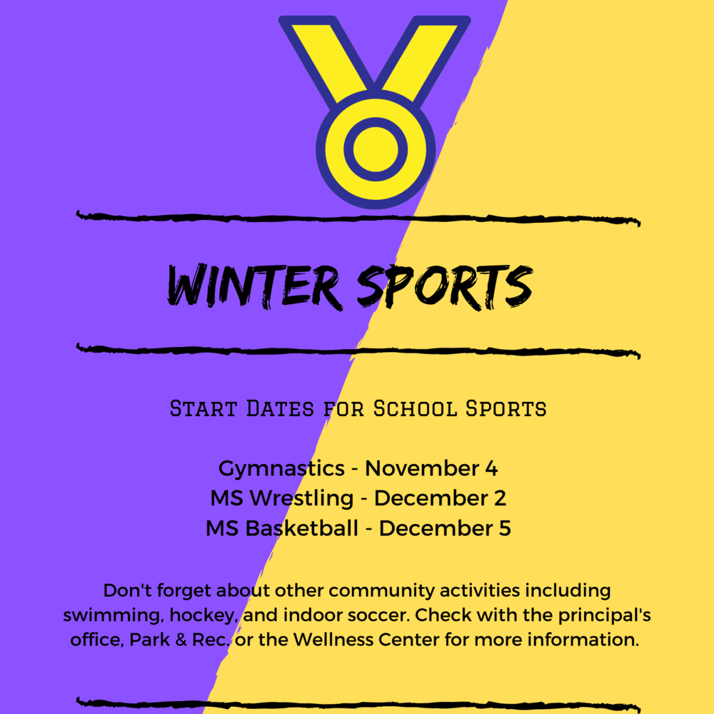 Winter Sports Start Dates