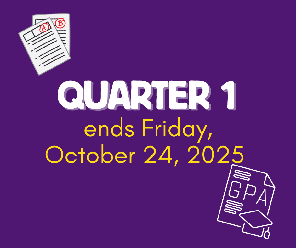 Quarter 1 ends Friday, October 24, 2025