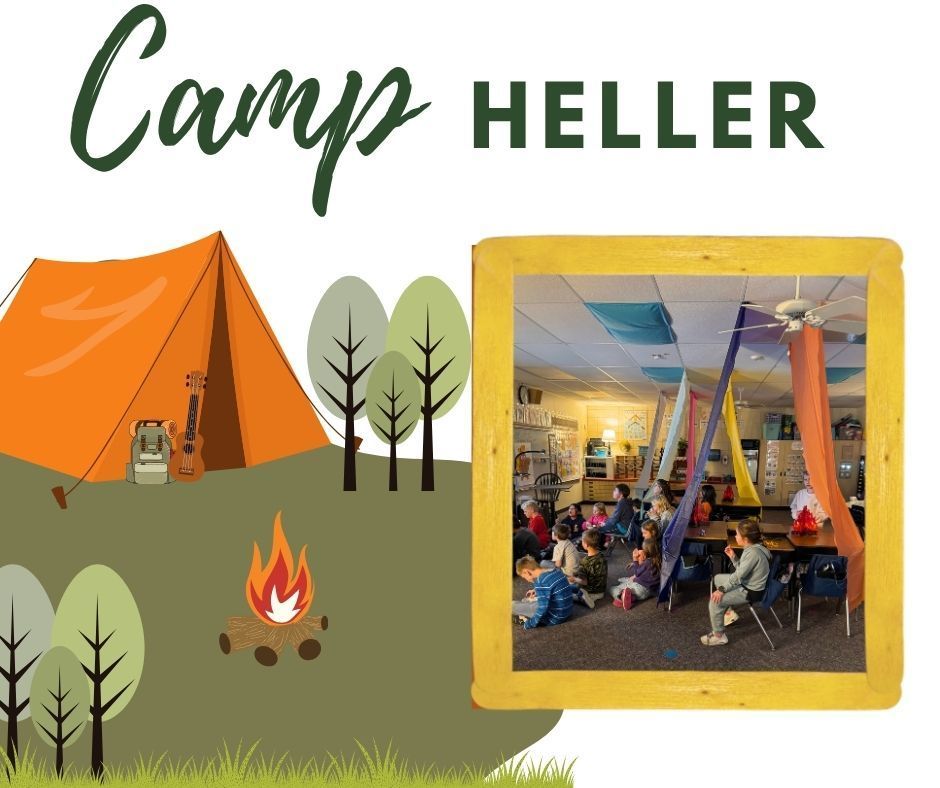 students sit under makeshift tents enjoying a cup of s'more mix