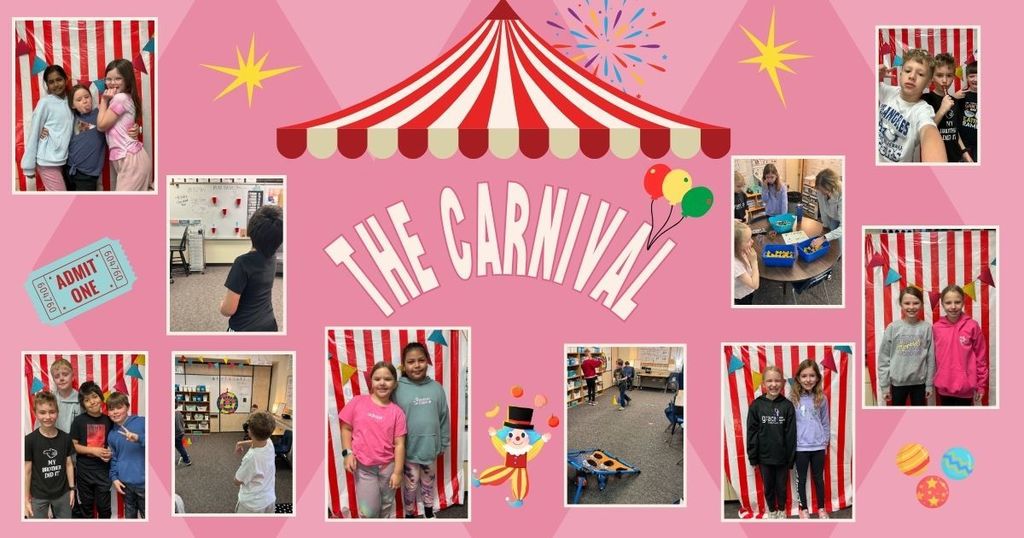 students enjoying a classroom carnival