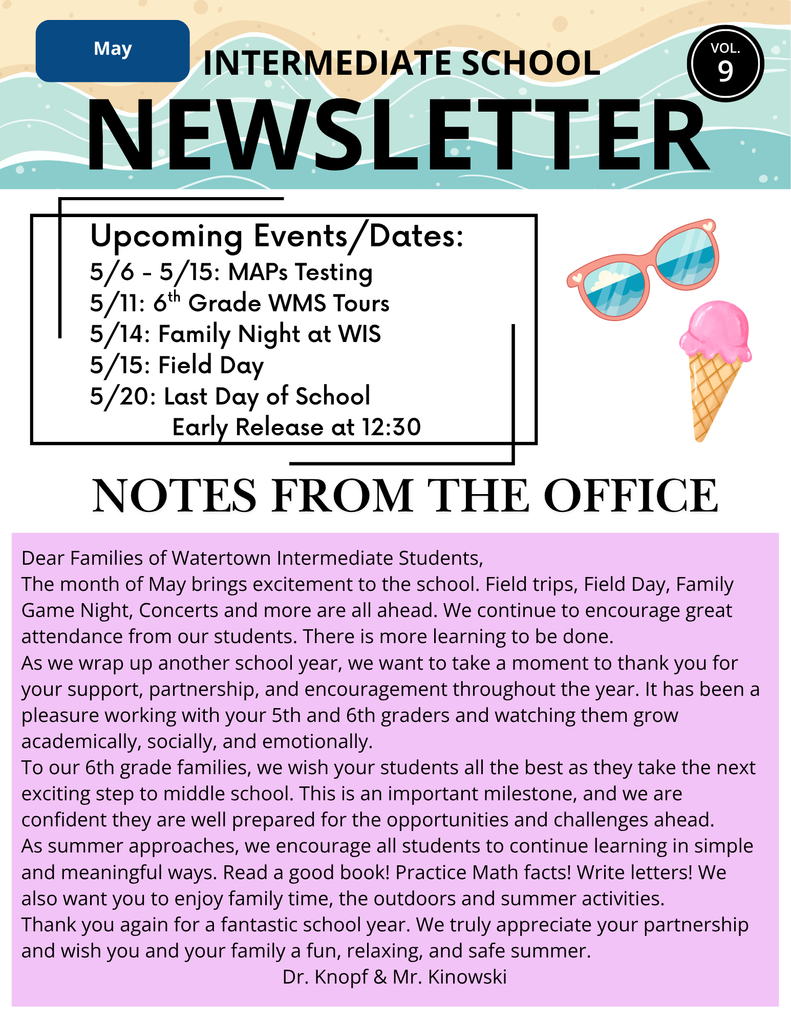 May Newsletter