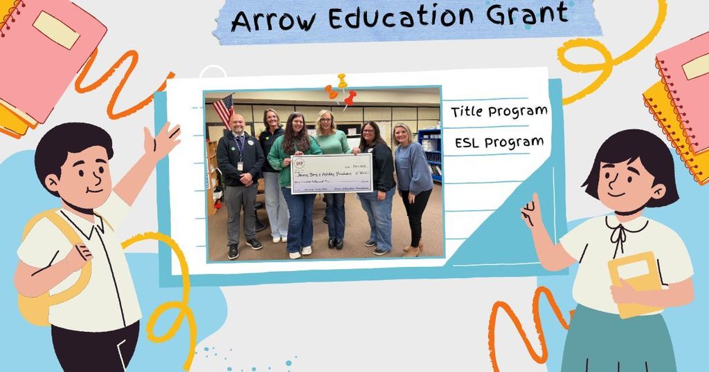 Jenny Berg and Ashley Stricherz with their Arrow Ed Grant