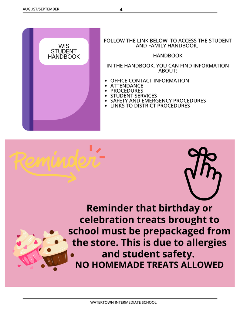 August/September Newsletter