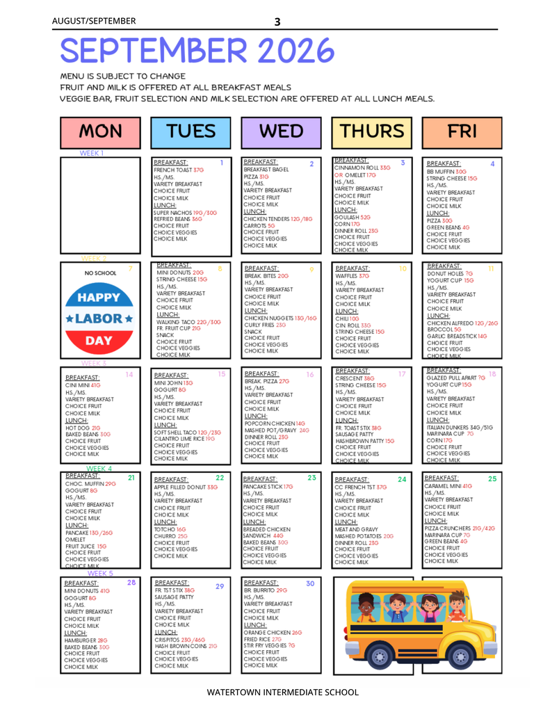 August/September Newsletter