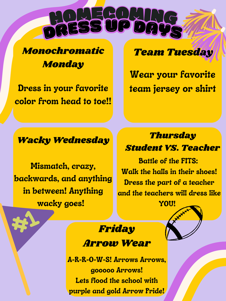 Dress Up Days (All text can is included in the post also.)