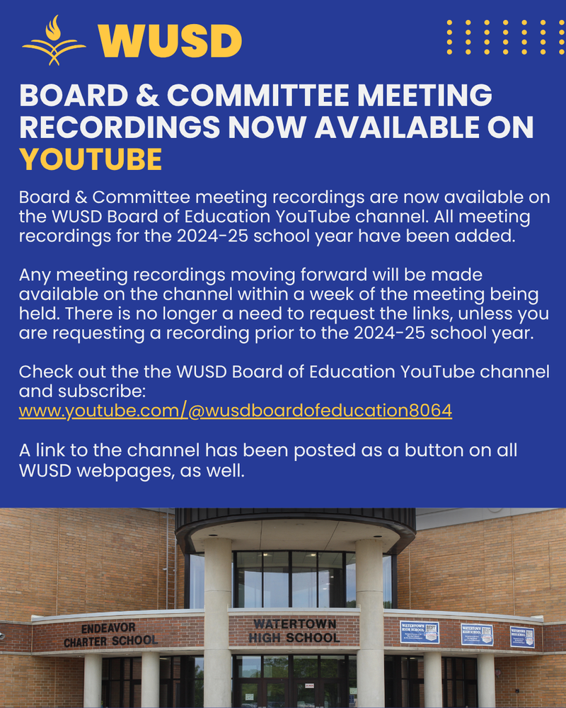 Board Meetings Now on YouTube