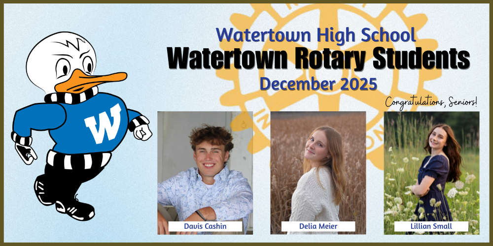 December WHS Rotary Students
