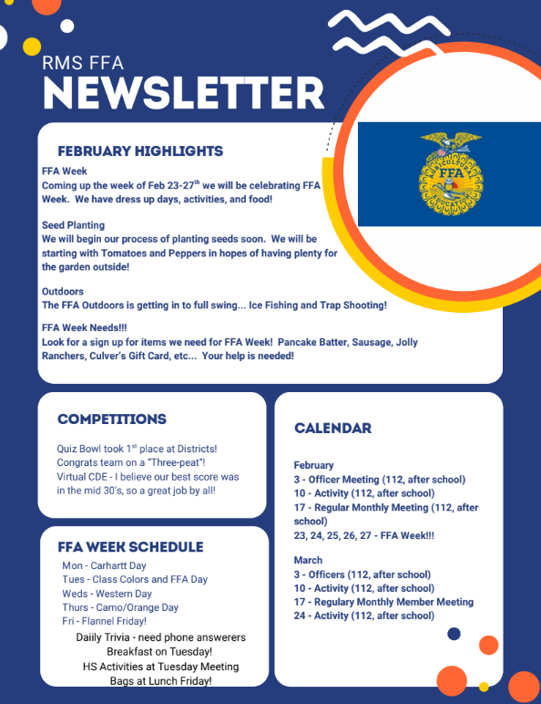 February FFA Newsletter