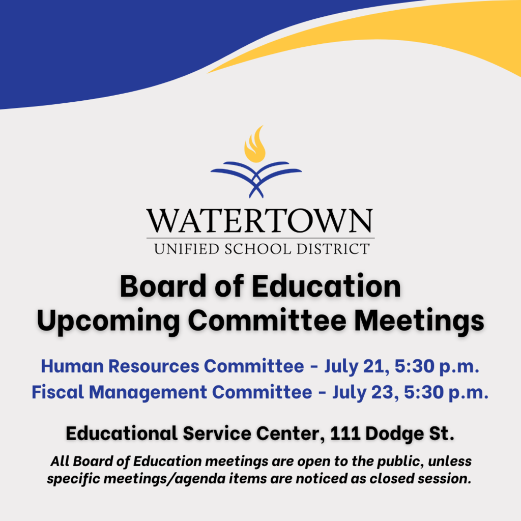 Board of Education Committee Meetings 