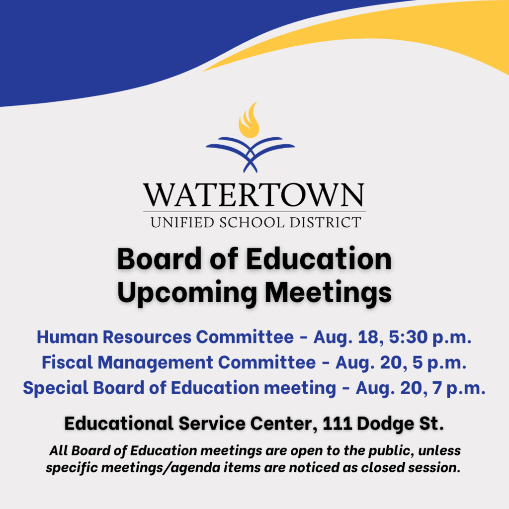 Board of Education Committee Meetings