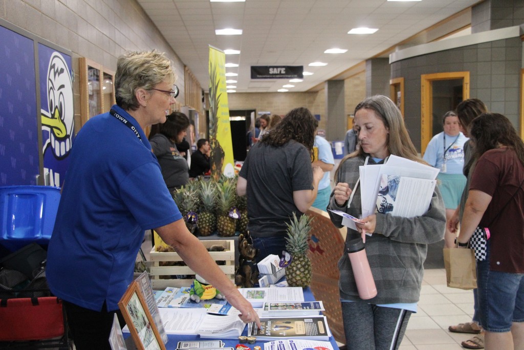 Benefits and Wellness Fair attendees
