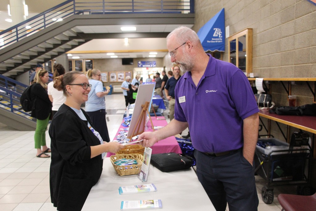 Benefits and Wellness Fair attendees