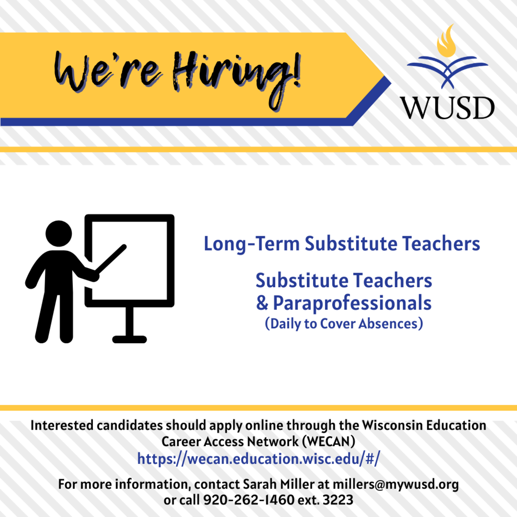 Seeking substitute teachers flyer