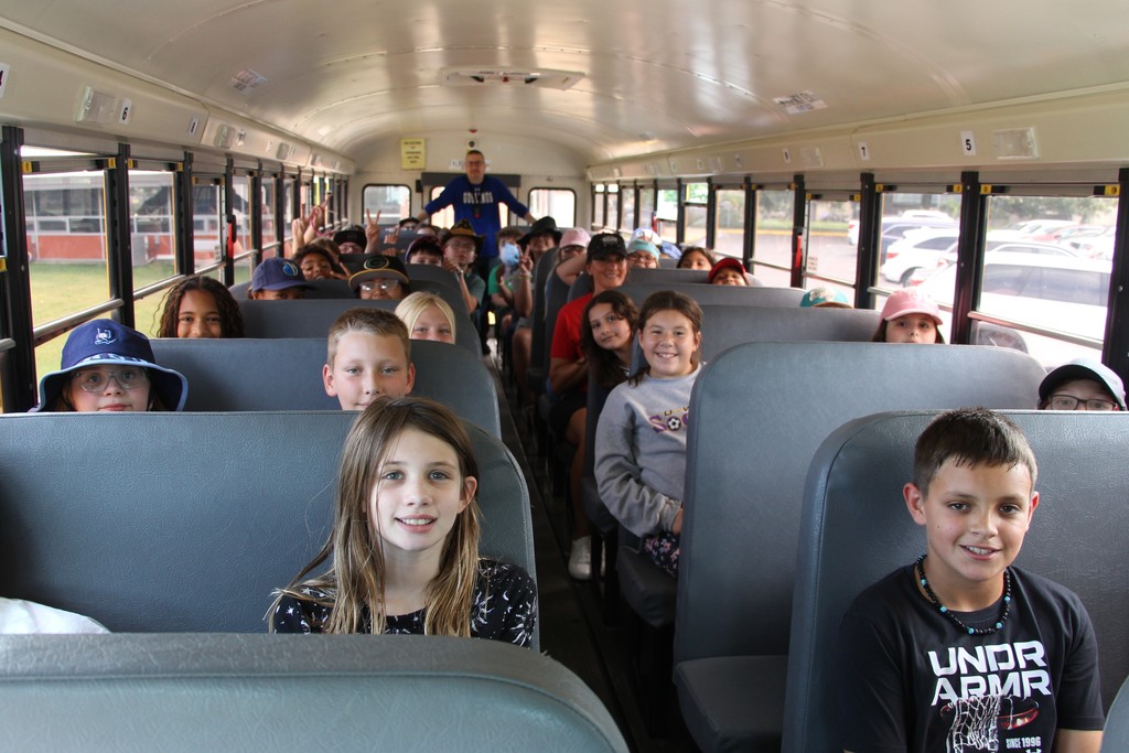 Douglas students practice school bus safety