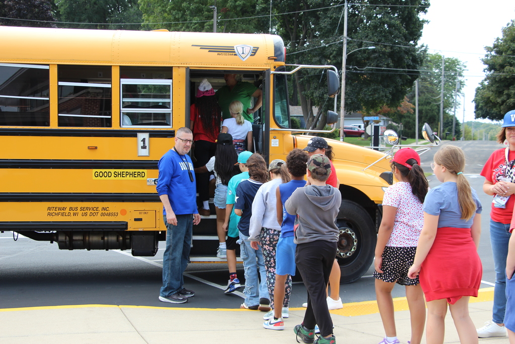 Douglas students practice school bus safety